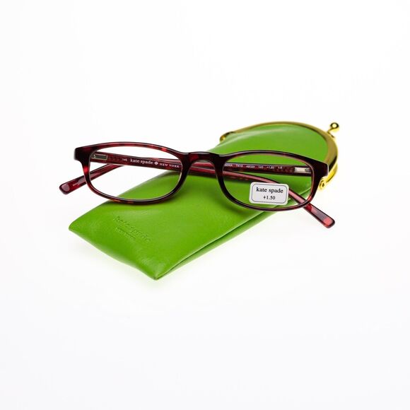 Kate Spade Fermina TK15 Eyeglasses +1.50 Burgundy Women (pre-own)